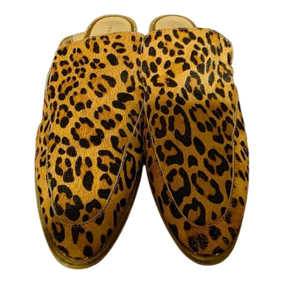 VERY VOLATILE Leopard Pony Hair Mules Shoes - Size 9 - Picture 2 of 7